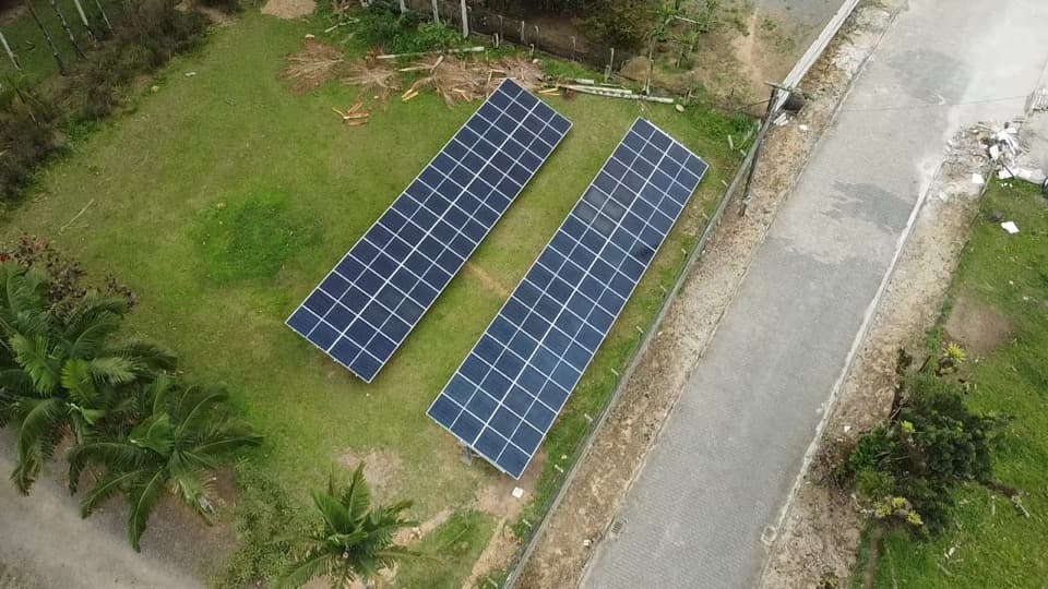 Energia solar usina de solo em Penha-SC: 70 placas solares